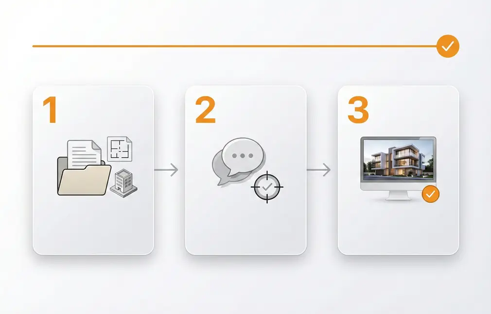 proces tworzenia wizualizacji 3D