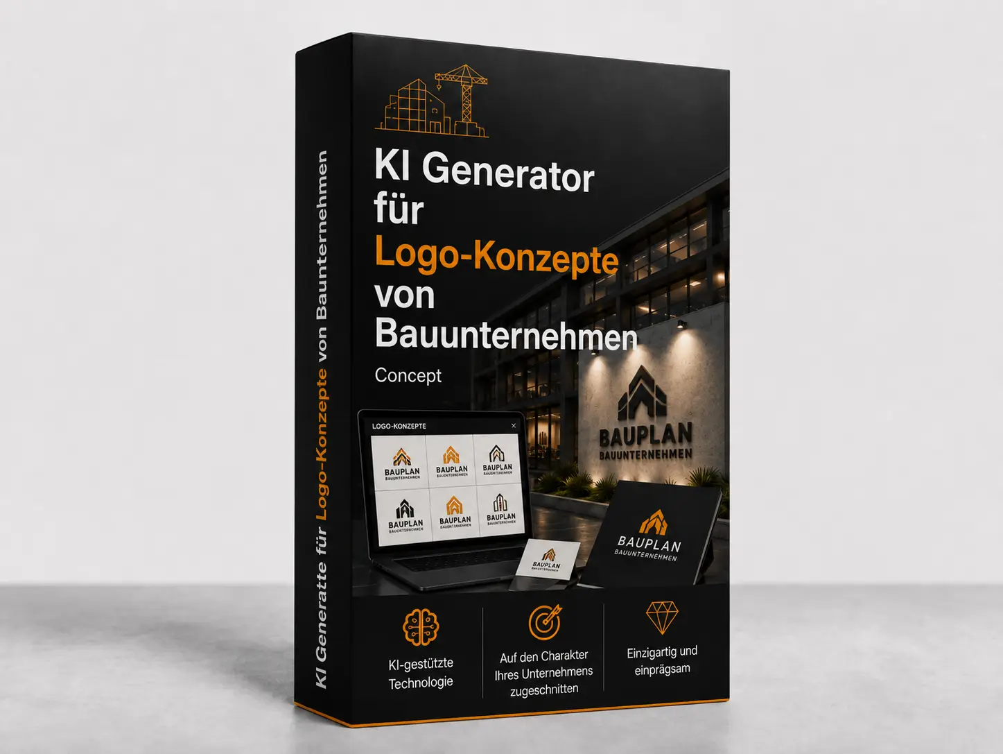 Produktcover: KI Generator für Logos von Bauunternehmen