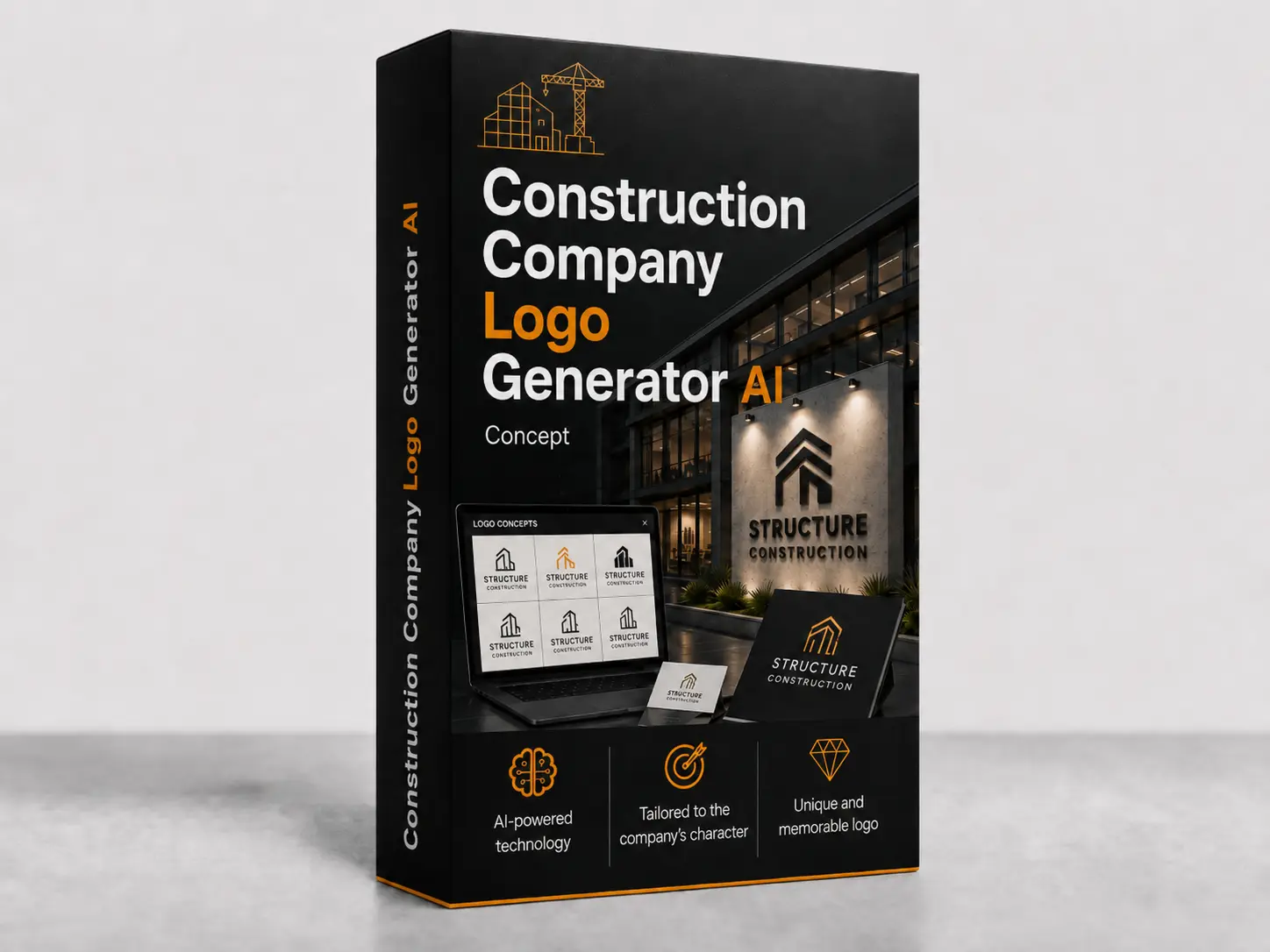 Product cover: Construction Company Logo Generator