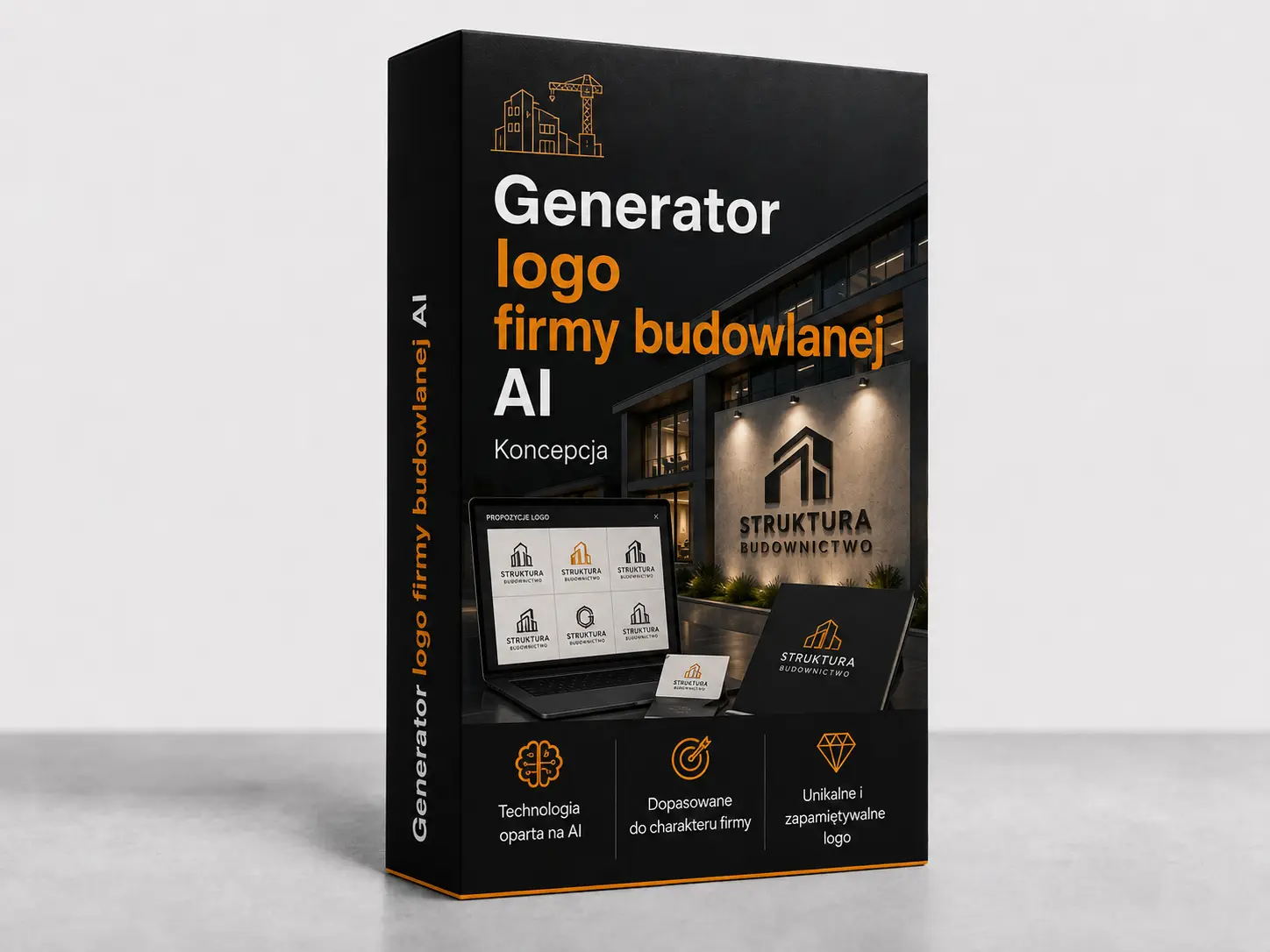 Okładka produktu: Generator logo firmy budowlanej AI