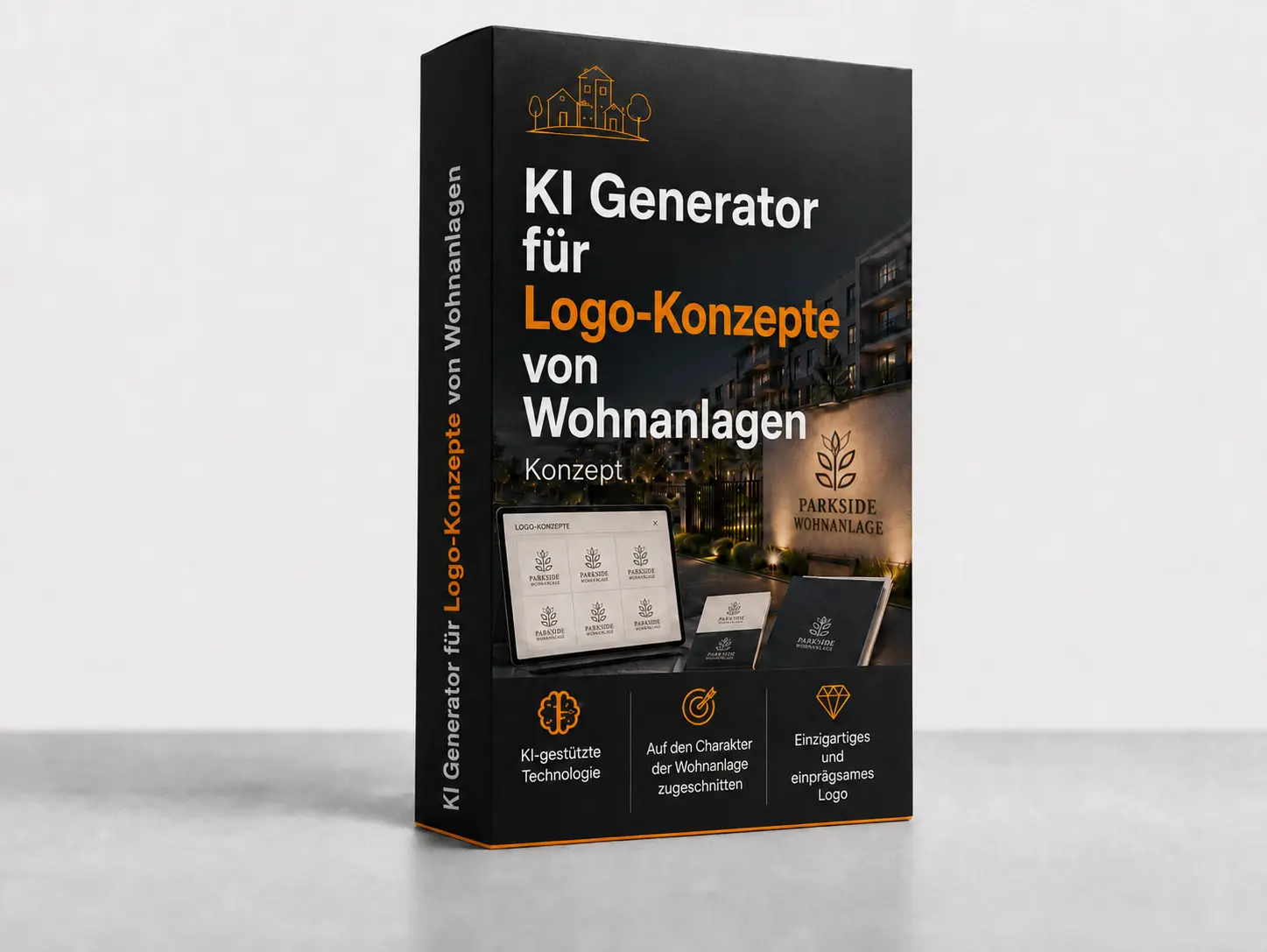 Produktcover: KI Generator für Logos von Wohnanlagen