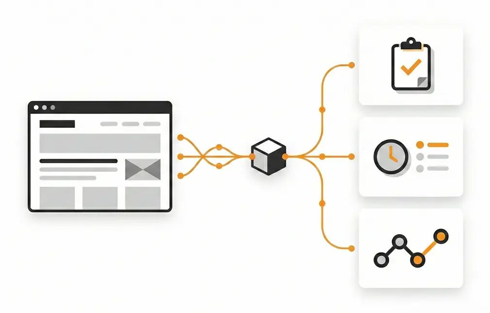 CRM und ERP Integration auf der Website eines Bauträgers.