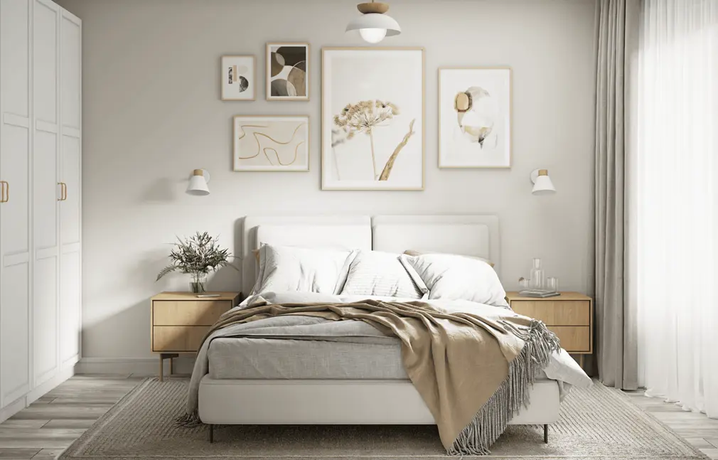 Visualisierung eines Schlafzimmers