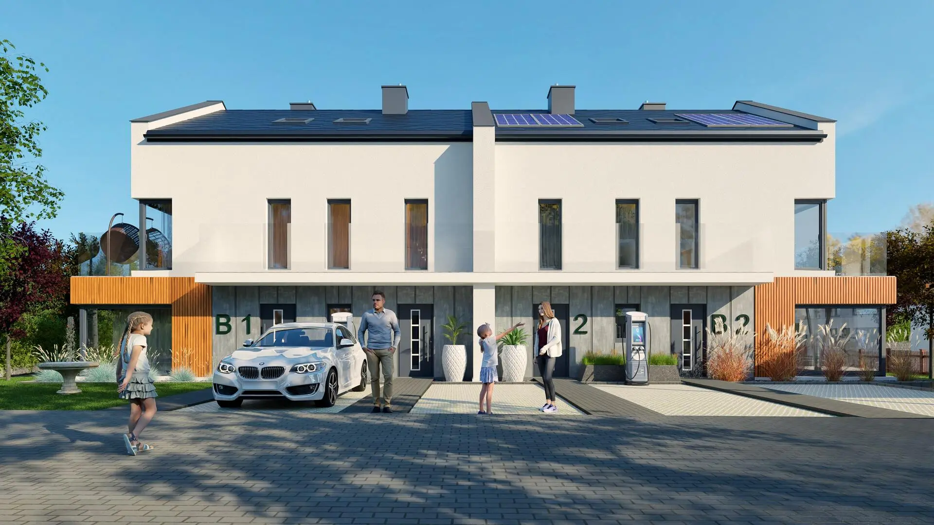 wizualizacja osiedla Green Community dla prezentacji inwestycji
