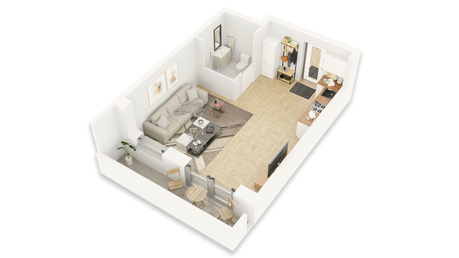 Cegielniana3 - Grodzisk Maz. - 3D floor plans of the apartments - image 2