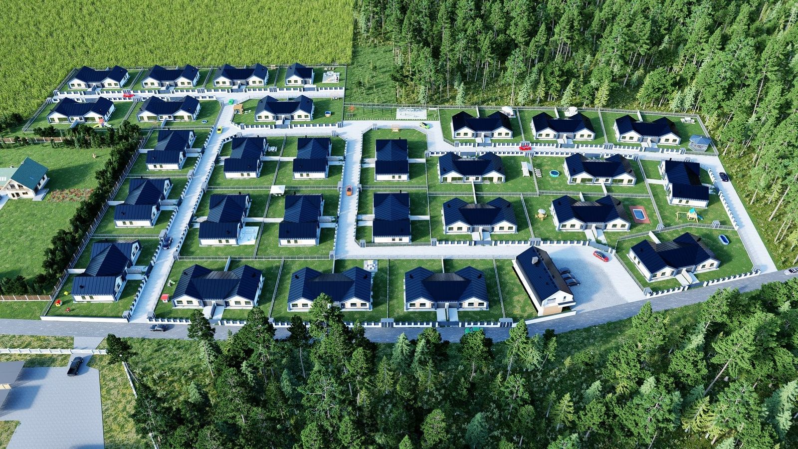 Osiedle Zielone Wzgórza Mława - Fotorealistische 3D-Visualisierungen Für dieses Entwicklungsprojekt haben wir auch fotorealistische 3D-Visualisierungen - Bild 5