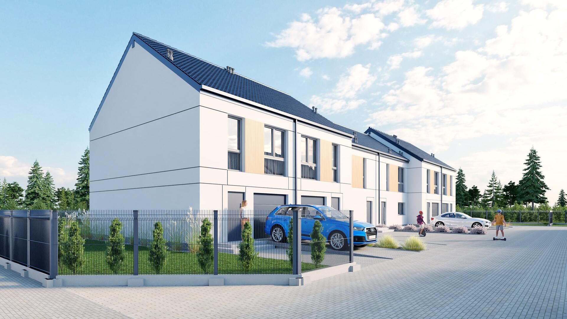 Wizualizacje 3D "niskie" osiedla