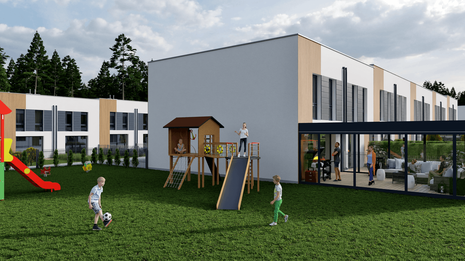 VilPark Prestige - Charzyno - Kołobrzeg - FotoRealistyczne Wizualizacje 3D Zewnętrzne - obraz 5