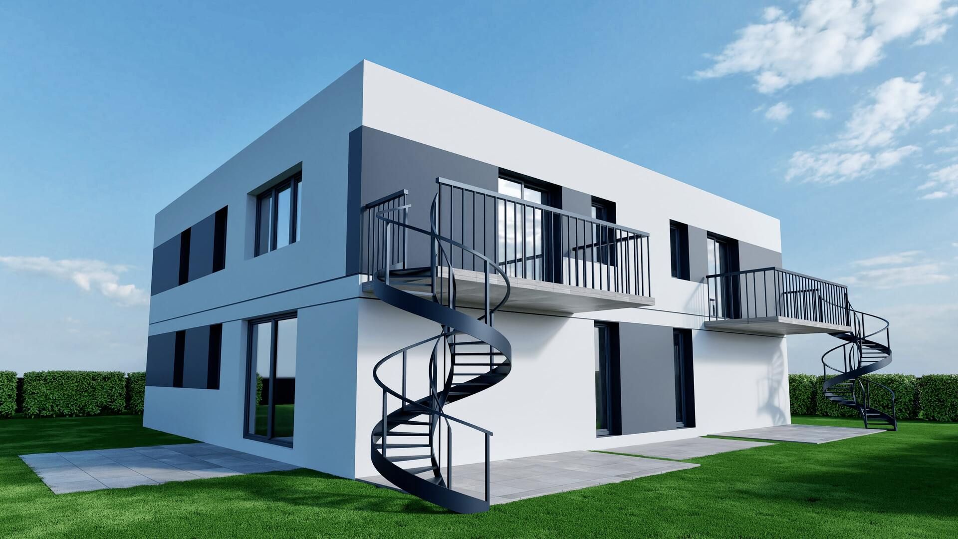 3D Visualisierungen: Gebäudes, Hauses - Preis & Ausführungszeit
