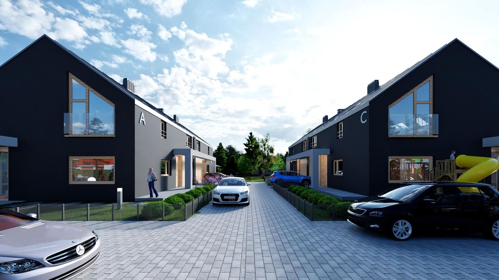 Nowa Farma - Warszawa - Fotorealistische 3D-Visualisierungen der Außenanlagen - Bild 6