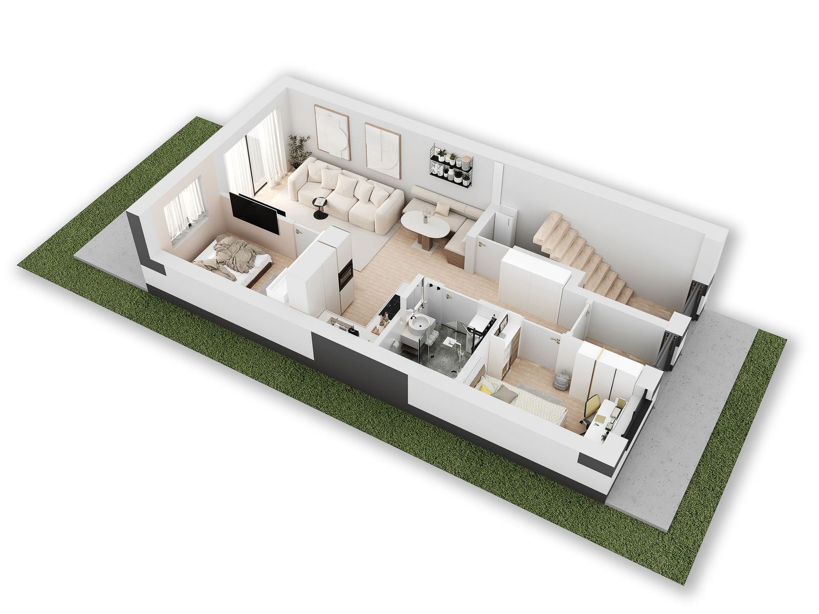 Osiedle Platanowe - Kępno - 3D Grudrisse - Bild 1