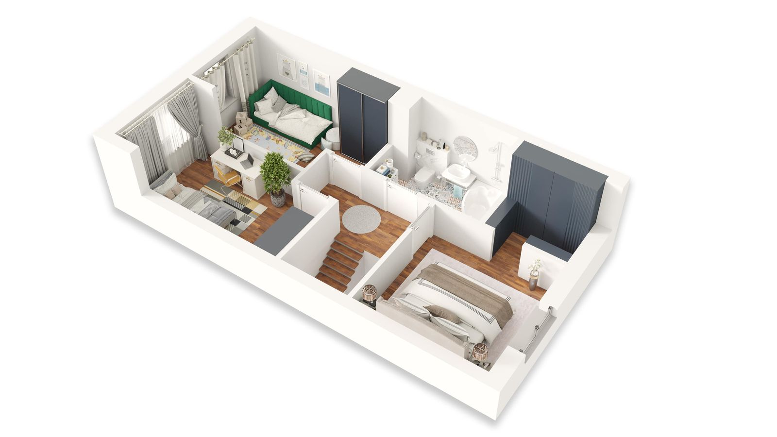 VilPark Prestige - Charzyno - Kołobrzeg - Rzuty 3D - obraz 2