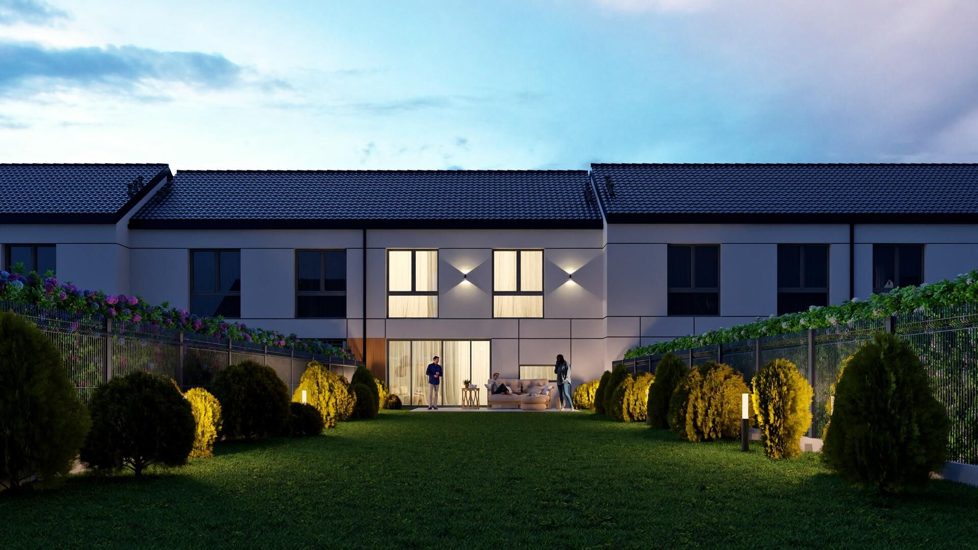 Wizualizacje 3D "niskie" osiedla