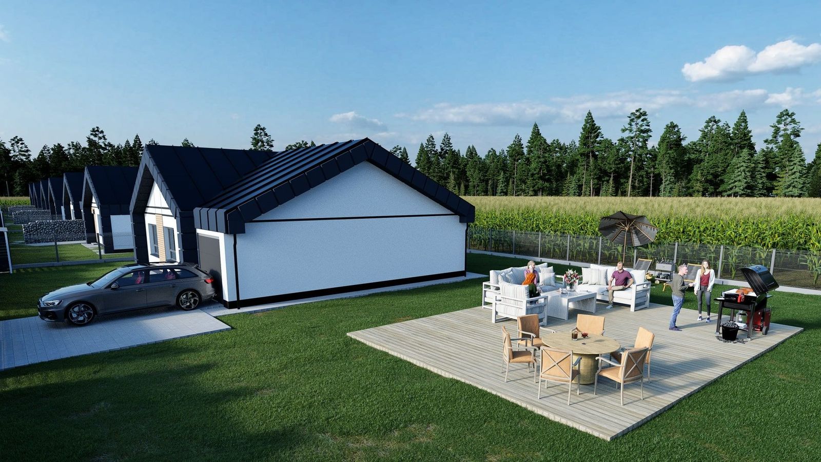 Osiedle Zielone Wzgórza Mława - Fotorealistische 3D-Visualisierungen Für dieses Entwicklungsprojekt haben wir auch fotorealistische 3D-Visualisierungen - Bild 2