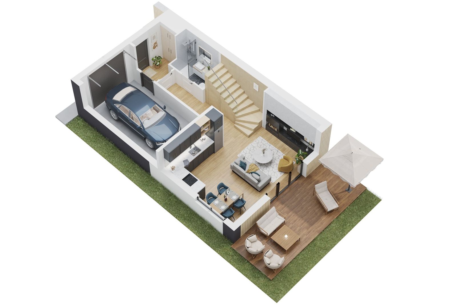Pałacowa Park - Rąbień - Łódź - 3D Grundrisse - Bild 1