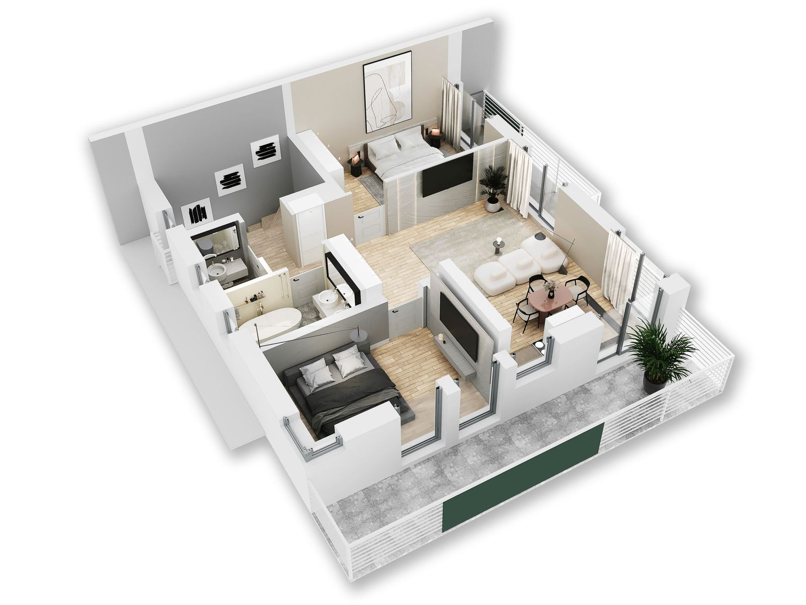 Green Community - Szczecin - 3D floor plans - image 4
