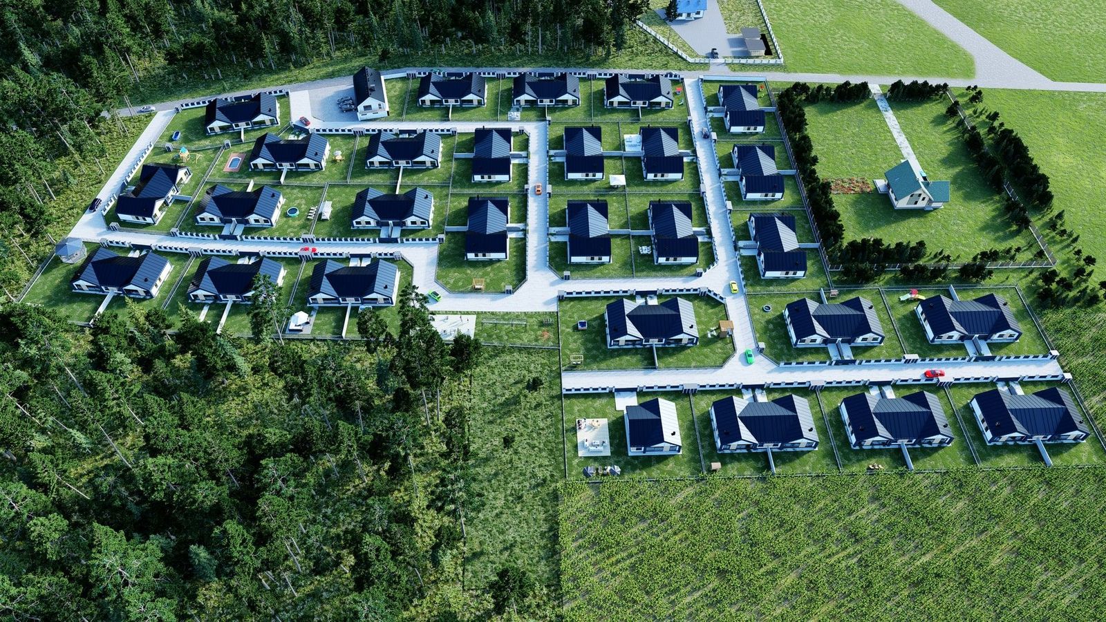 Osiedle Zielone Wzgórza Mława - Fotorealistische 3D-Visualisierungen Für dieses Entwicklungsprojekt haben wir auch fotorealistische 3D-Visualisierungen - Bild 4