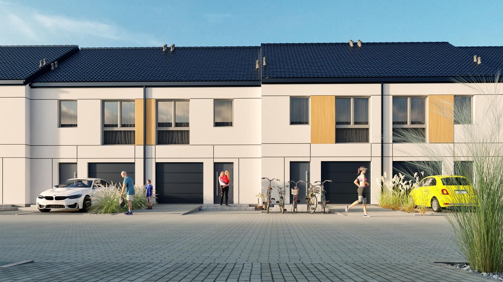 Wizualizacje 3D "niskie" osiedla