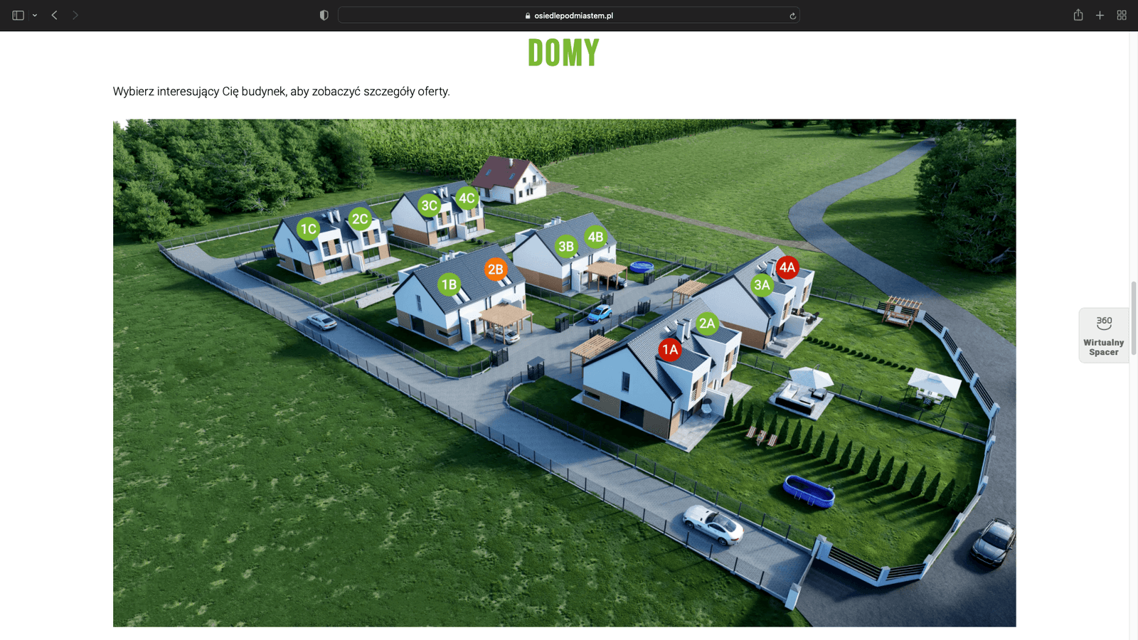 Osiedle pod miastem - Kunów, Zgorzelec - Vorschau der Investment-Website: OsiedlePodMiastem.pl - Bild 2
