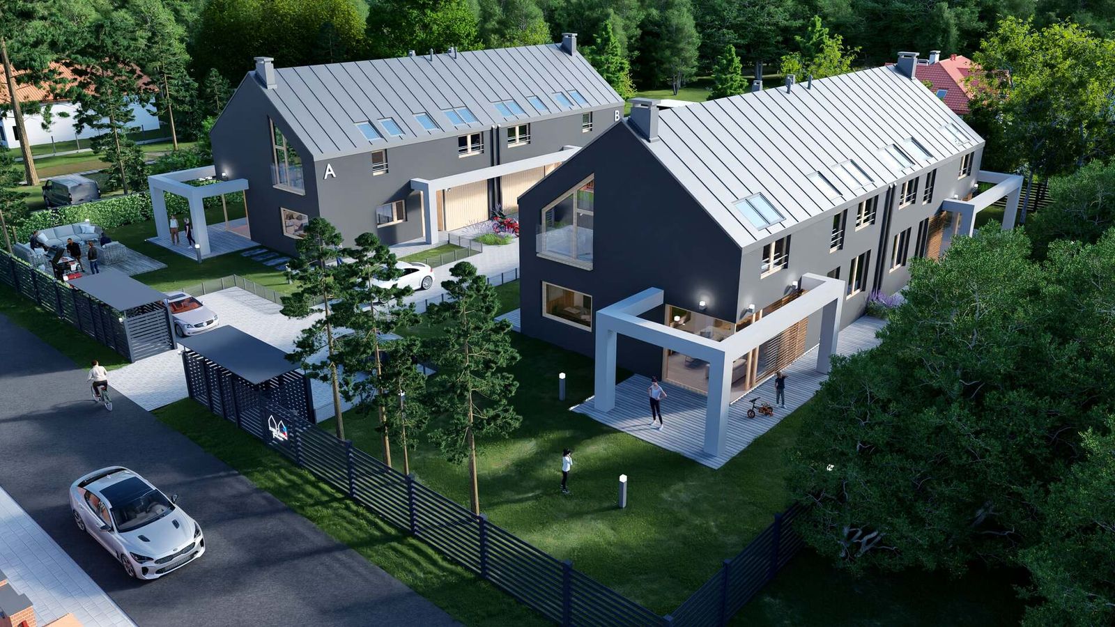 Nowa Farma - Warszawa - Fotorealistische 3D-Visualisierungen der Außenanlagen - Bild 4
