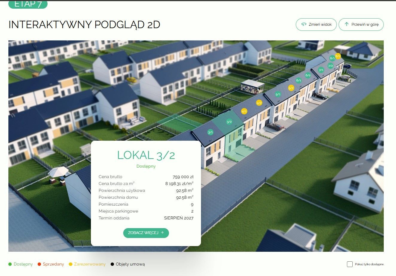 Jak wygląda strona sprzedażowa osiedla?