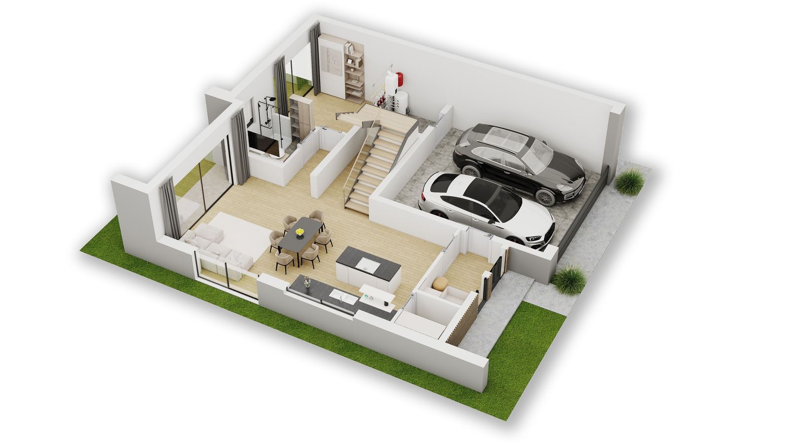 Rezydencje Powsin pod Warszawą - 3D Grundrisse - Bild 1