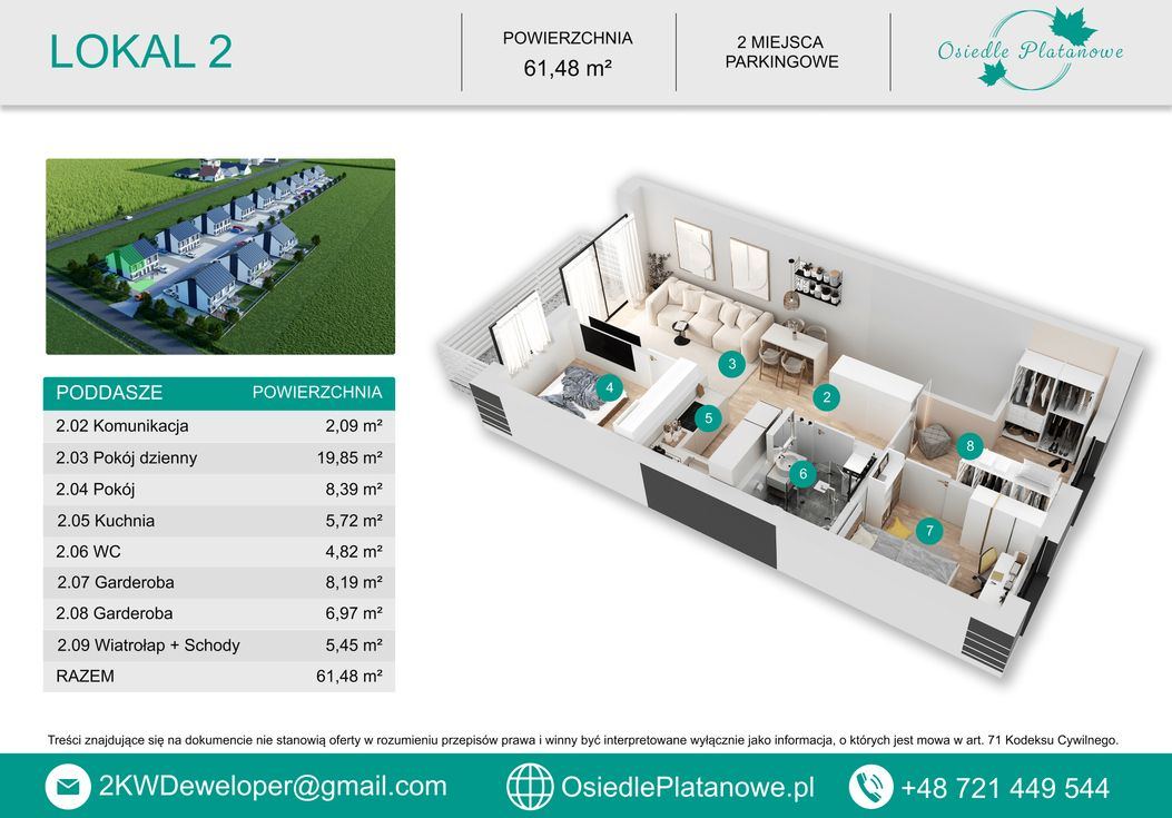 Osiedle Platanowe - Kępno - Eigentumskarten - Bild 1
