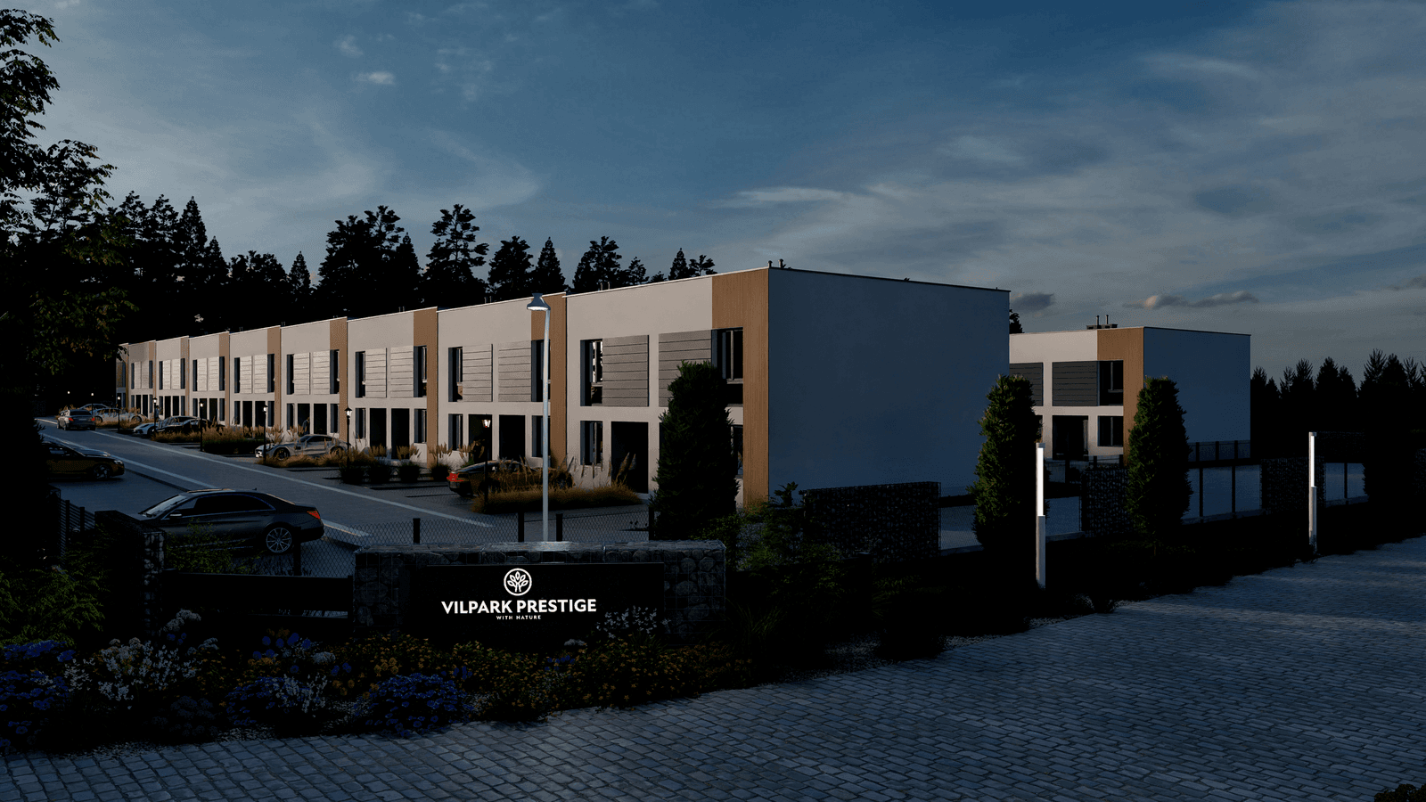 VilPark Prestige - Charzyno - Kołobrzeg - Fotorealistische 3D-Visualisierungen der Außenanlagen - Bild 3