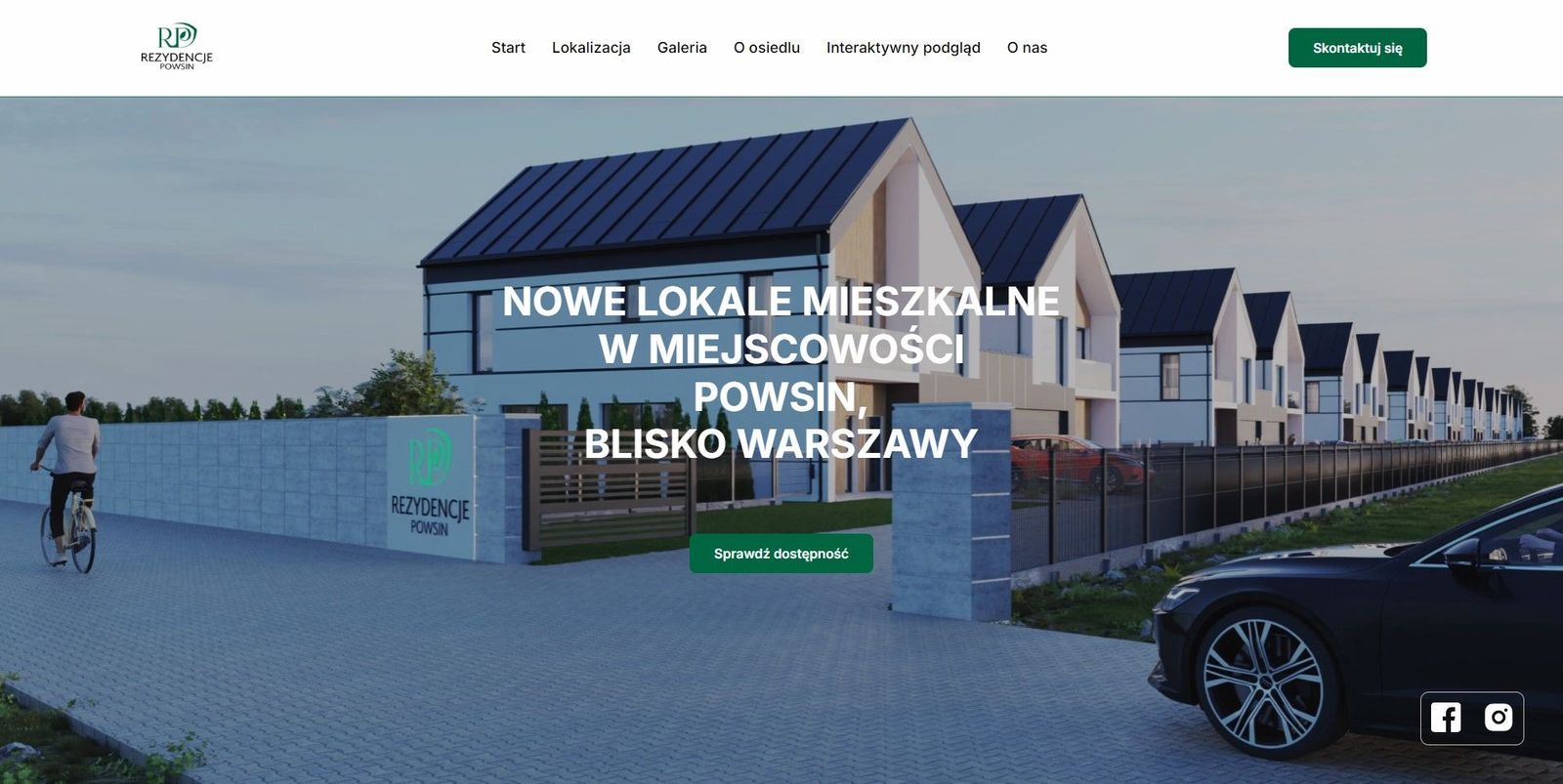 Rezydencje Powsin pod Warszawą - Podgląd strony inwestycji - RezydencjePowsin.pl - obraz 1