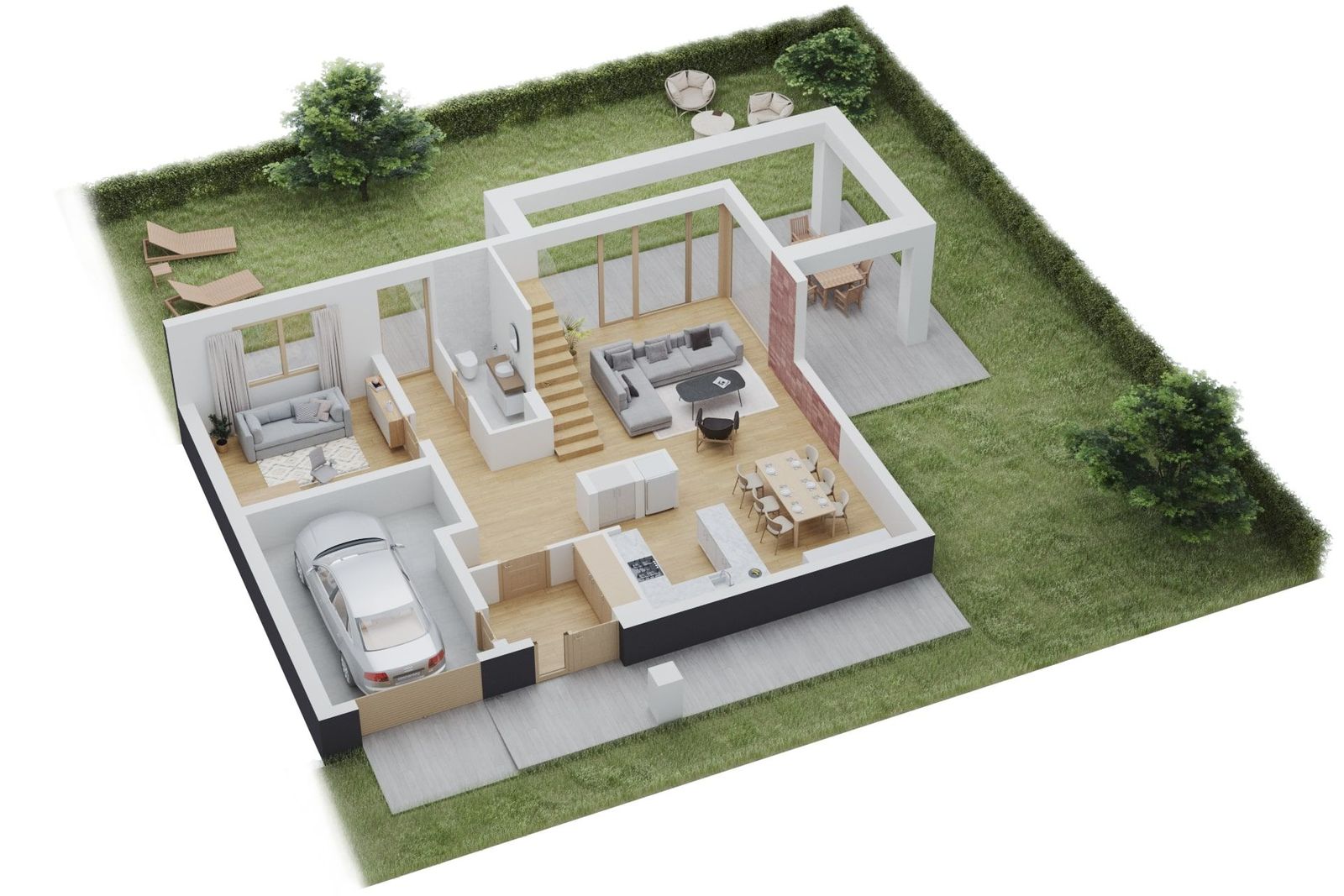 Nowa Farma - Warszawa - 3D Grundrisse - Bild 1