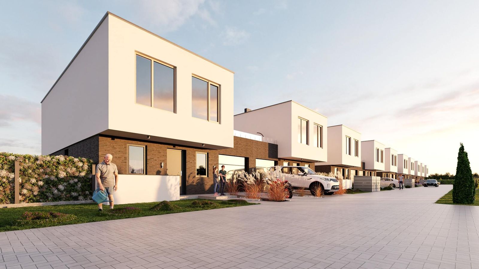 Osiedle Lesznowola pod Warszawą - FotoRealistyczne Wizualizacje 3D Osiedla - obraz 1