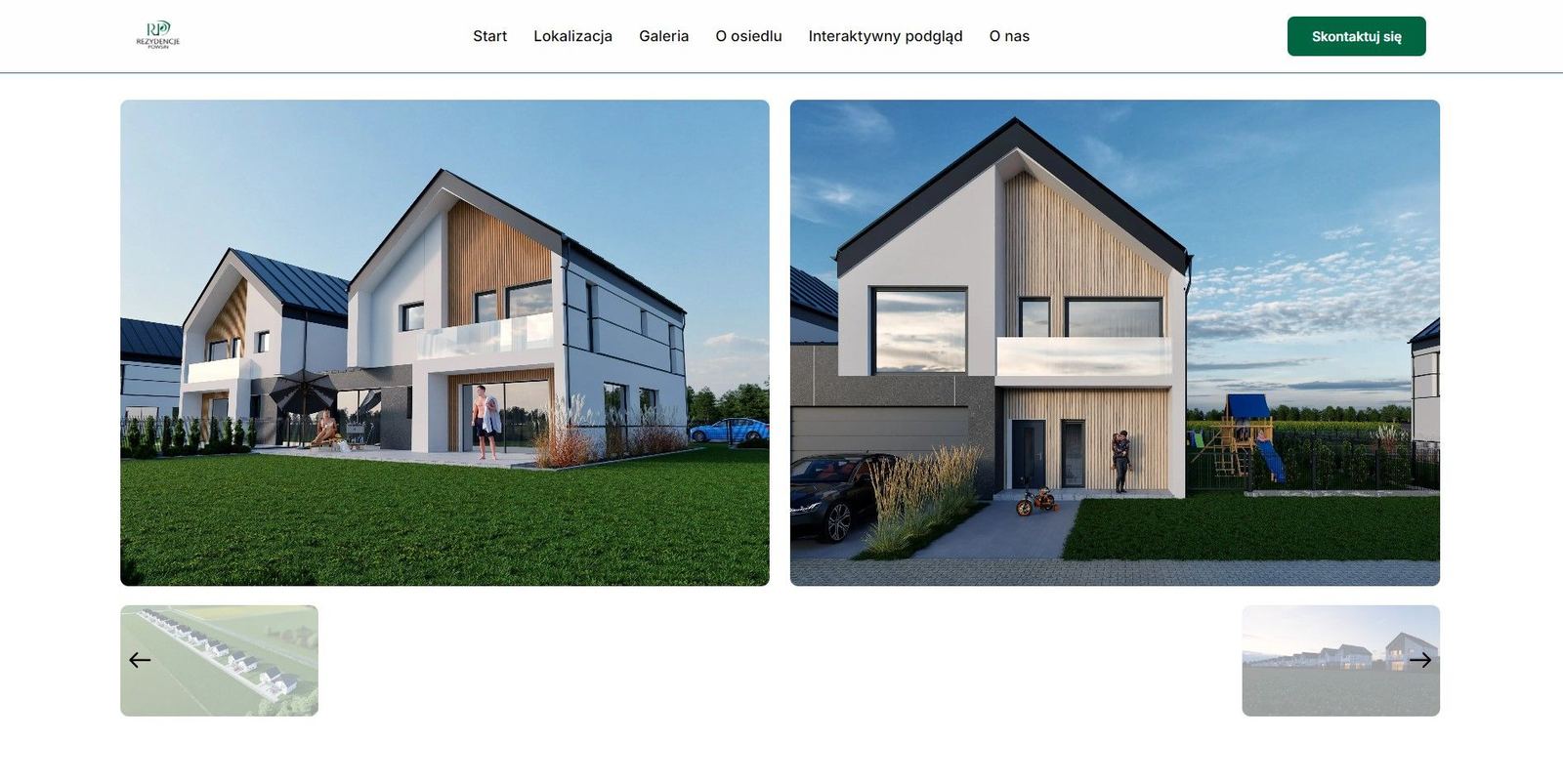 Rezydencje Powsin pod Warszawą - Vorschau der Website für die Immobilie - RezydencjePowsin.pl - Bild 4