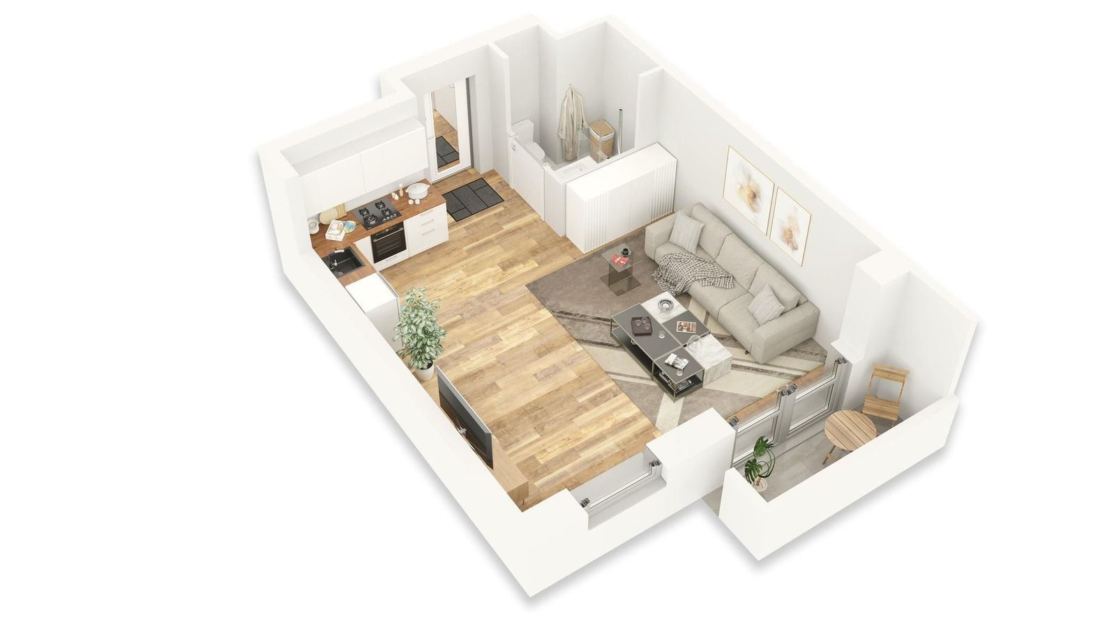 Cegielniana3 - Grodzisk Maz. - 3D floor plans of the apartments - image 6