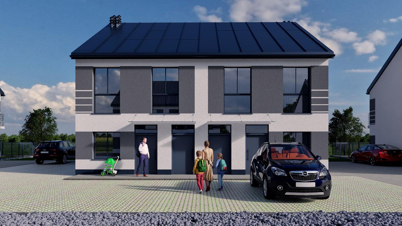 Osiedle Platanowe - Kępno - Fotorealistische 3D-Visualisierungen des Anwesens - Bild 3