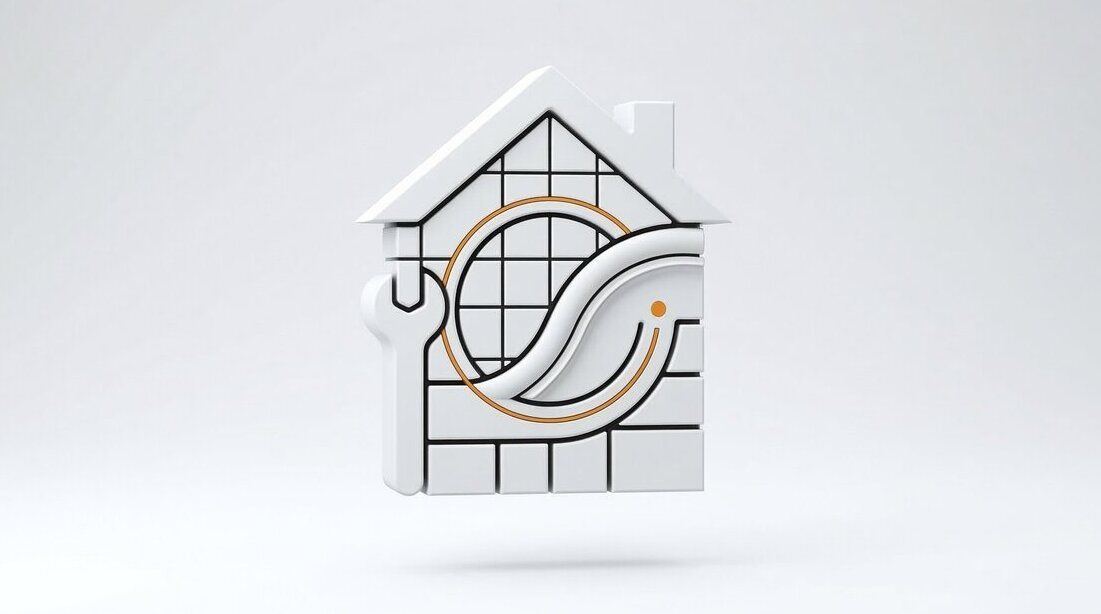 Beitragsbild: Logo für ein Bau-, Renovierungs- und Ausbauunternehmen