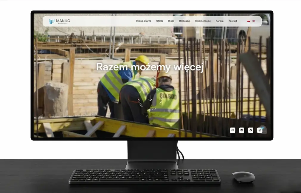 construction company website