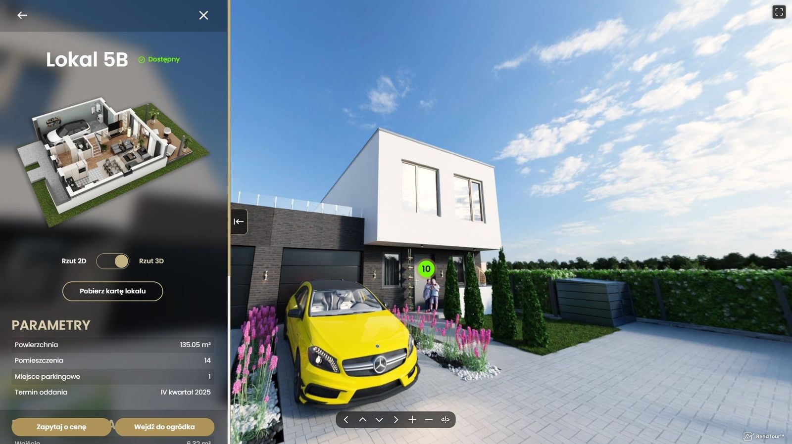 Osiedle Lesznowola pod Warszawą - Wirtualny interaktywny spacer 360° - obraz 4