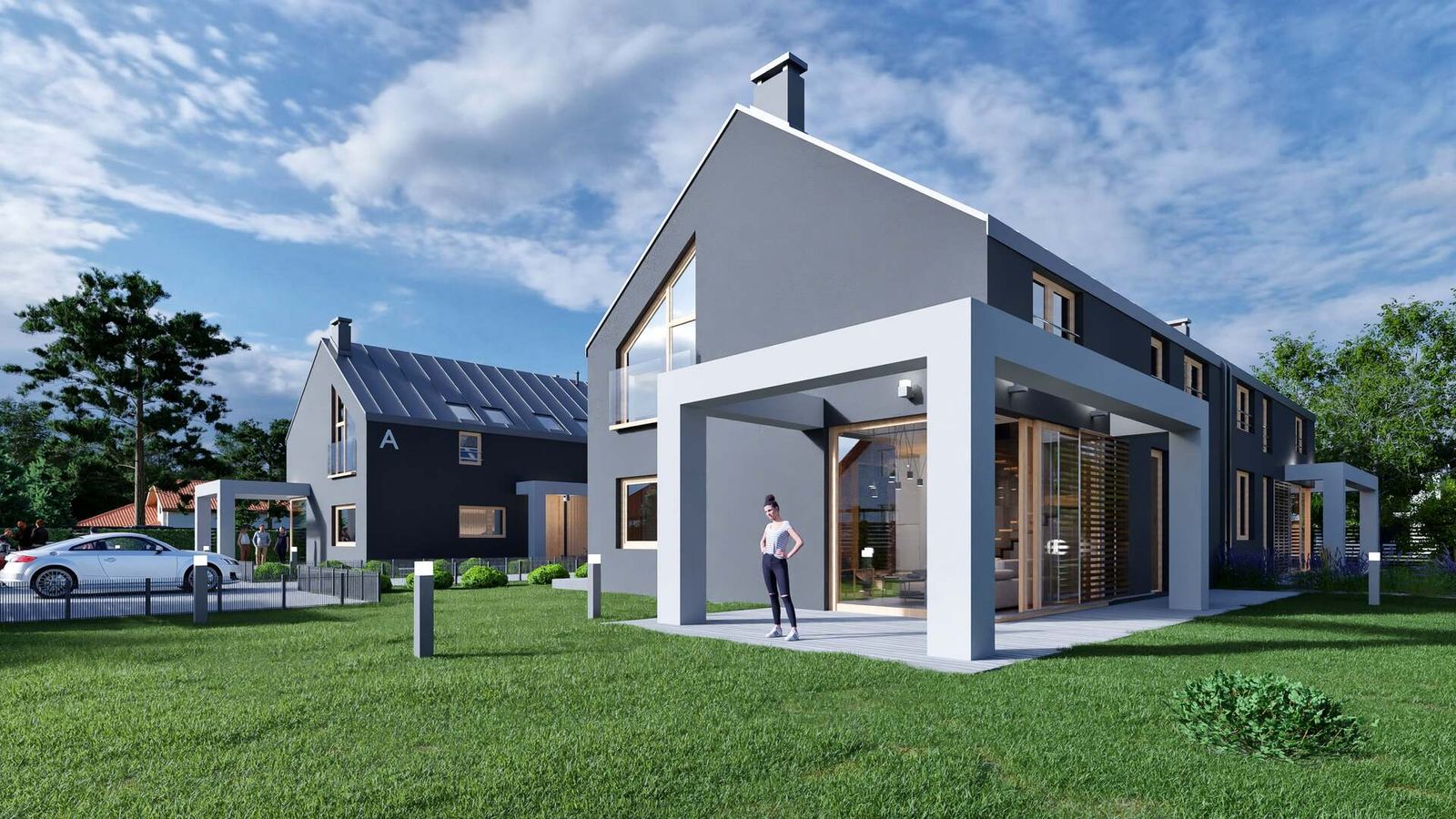 Nowa Farma - Warszawa - Fotorealistische 3D-Visualisierungen der Außenanlagen - Bild 3