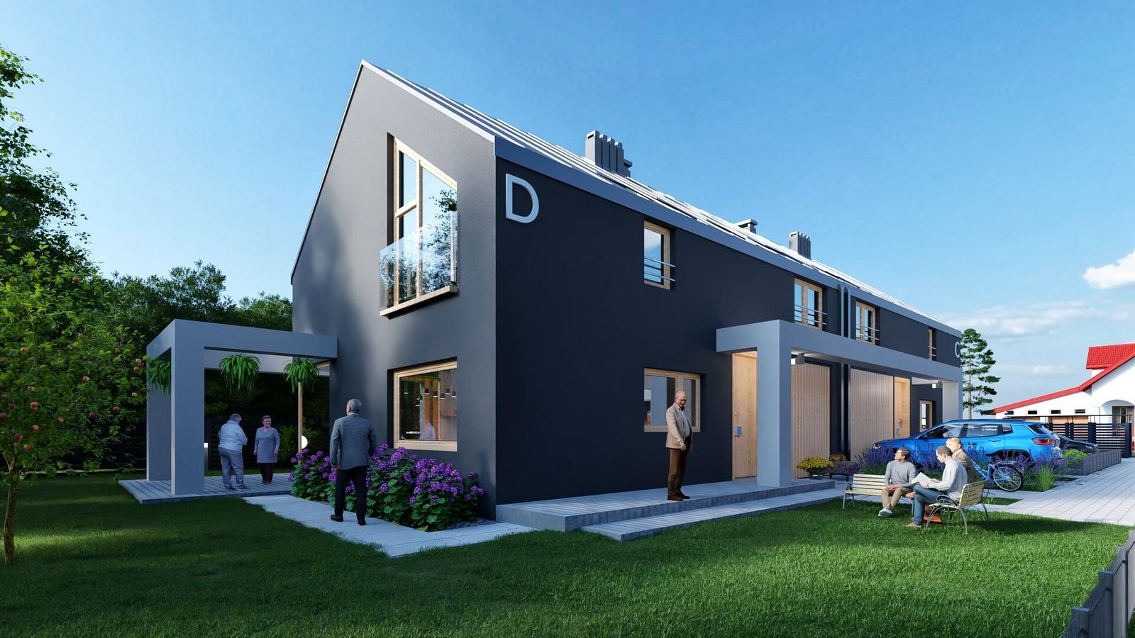 Nowa Farma - Warszawa - Fotorealistische 3D-Visualisierungen der Außenanlagen - Bild 8