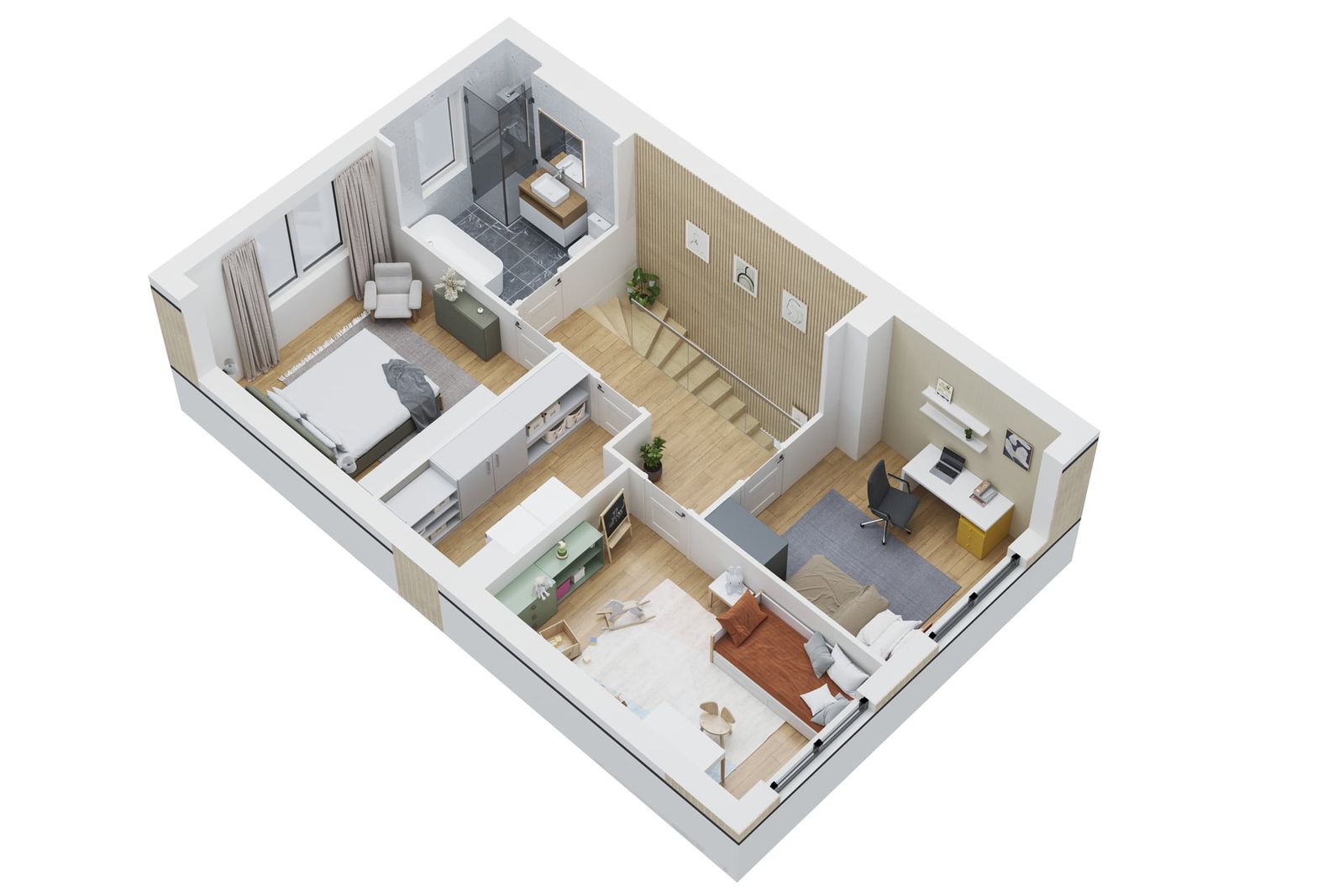 Pałacowa Park - Rąbień - Łódź - 3D Grundrisse - Bild 2