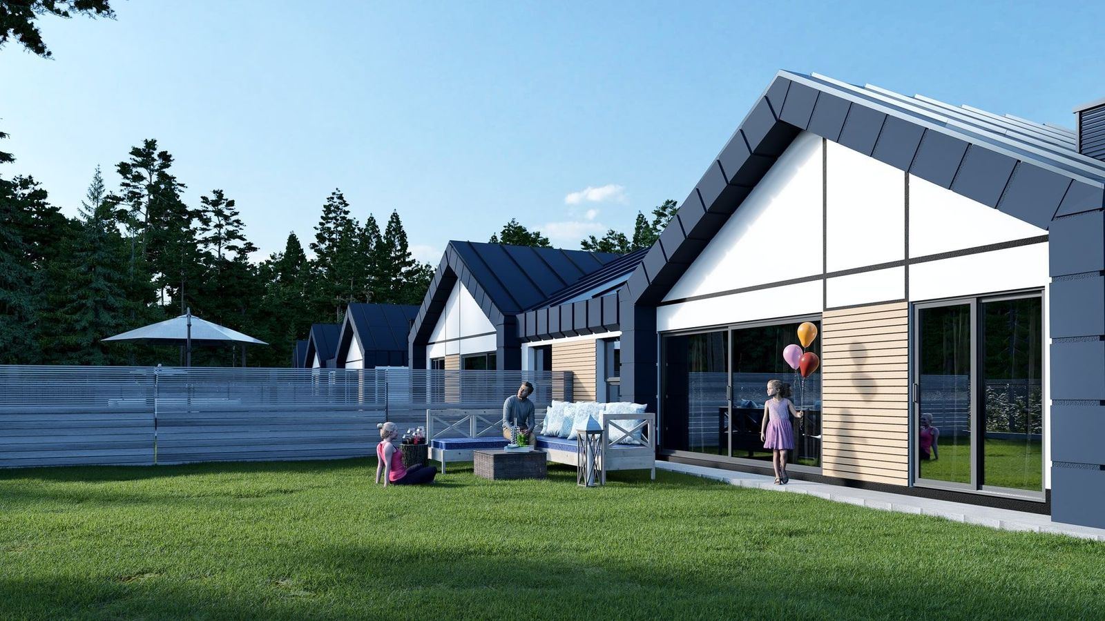 Osiedle Zielone Wzgórza Mława - Fotorealistische 3D-Visualisierungen Für dieses Entwicklungsprojekt haben wir auch fotorealistische 3D-Visualisierungen - Bild 1