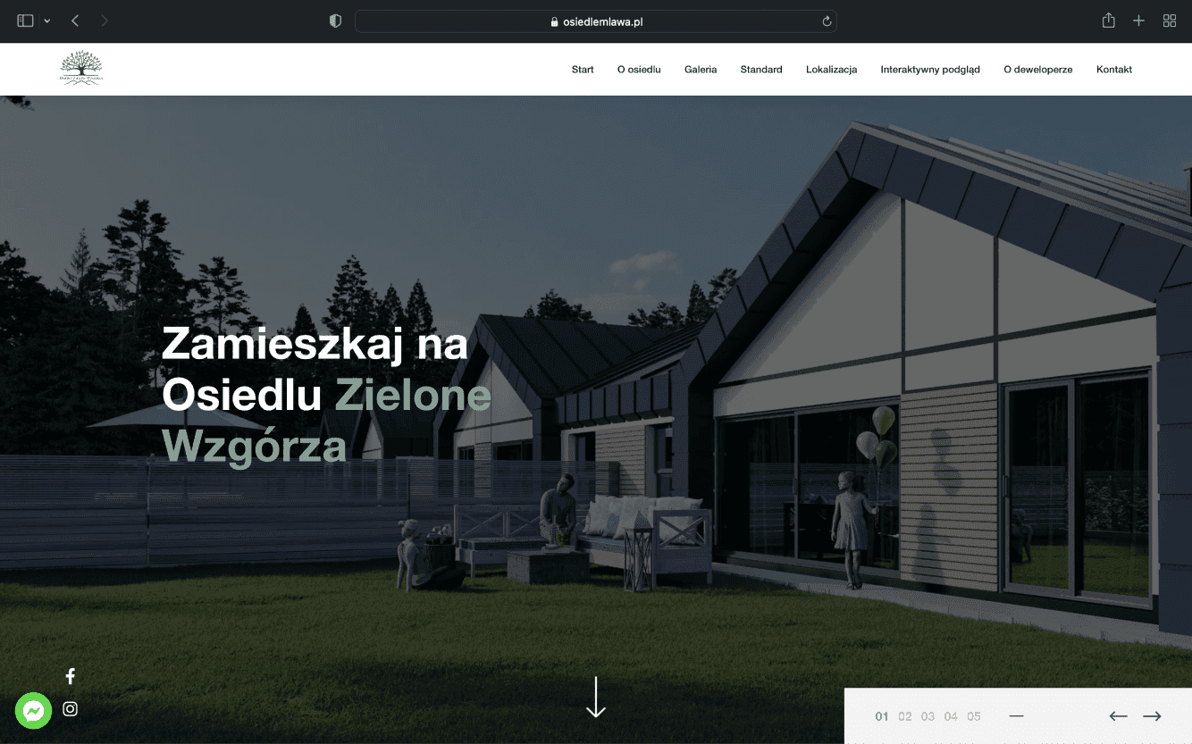Osiedle Zielone Wzgórza Mława - Website preview: OsiedleZieloneWzgorza.pl - image 1