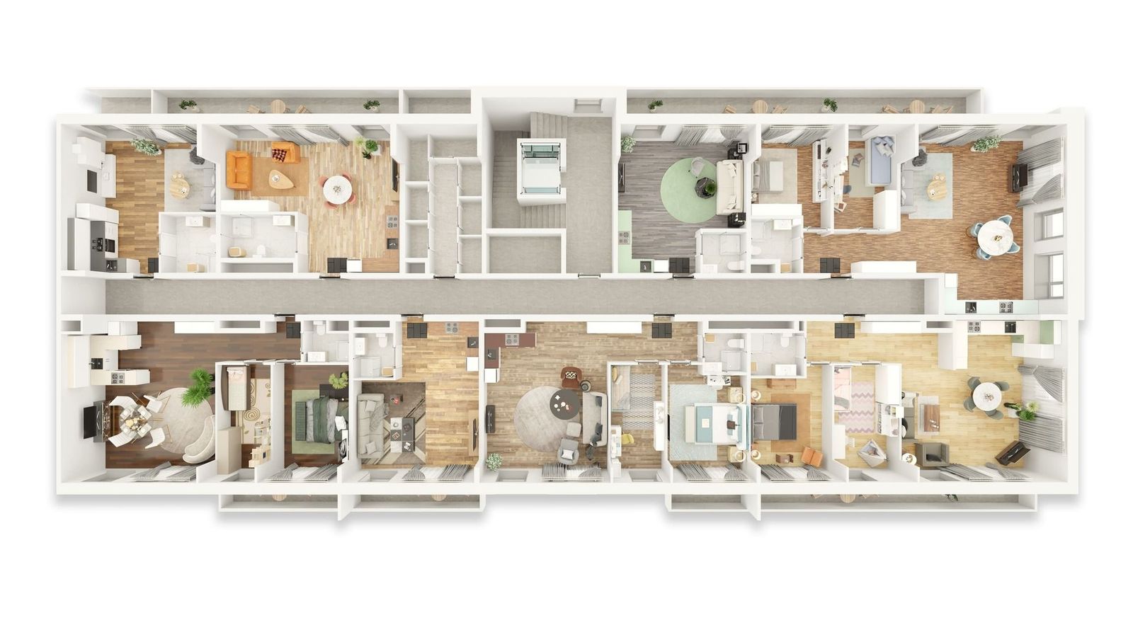 Cegielniana3 - Grodzisk Maz. - 3D floor plans of the Condominiums - Half - image 4