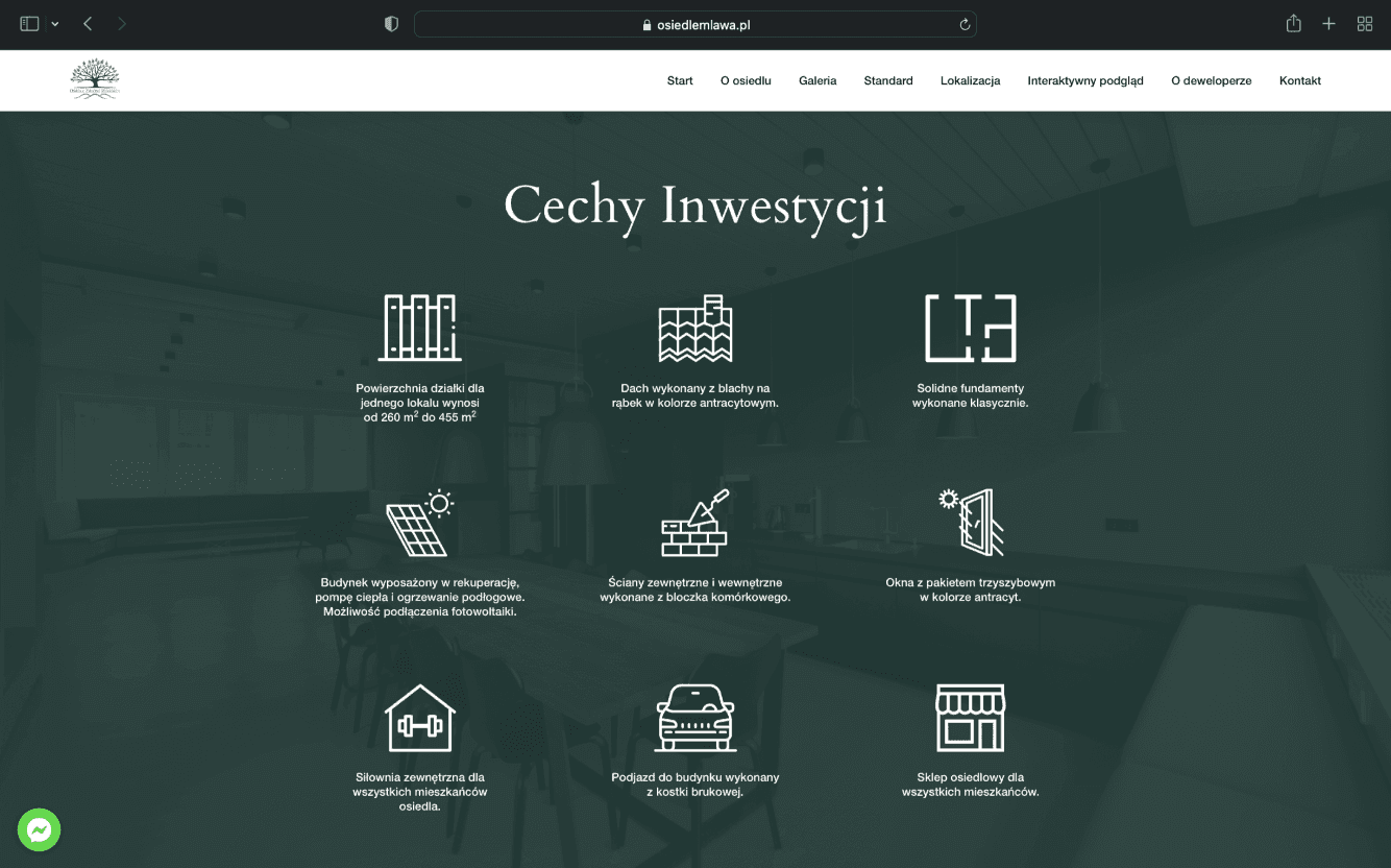 Osiedle Zielone Wzgórza Mława - Website preview: OsiedleZieloneWzgorza.pl - image 3