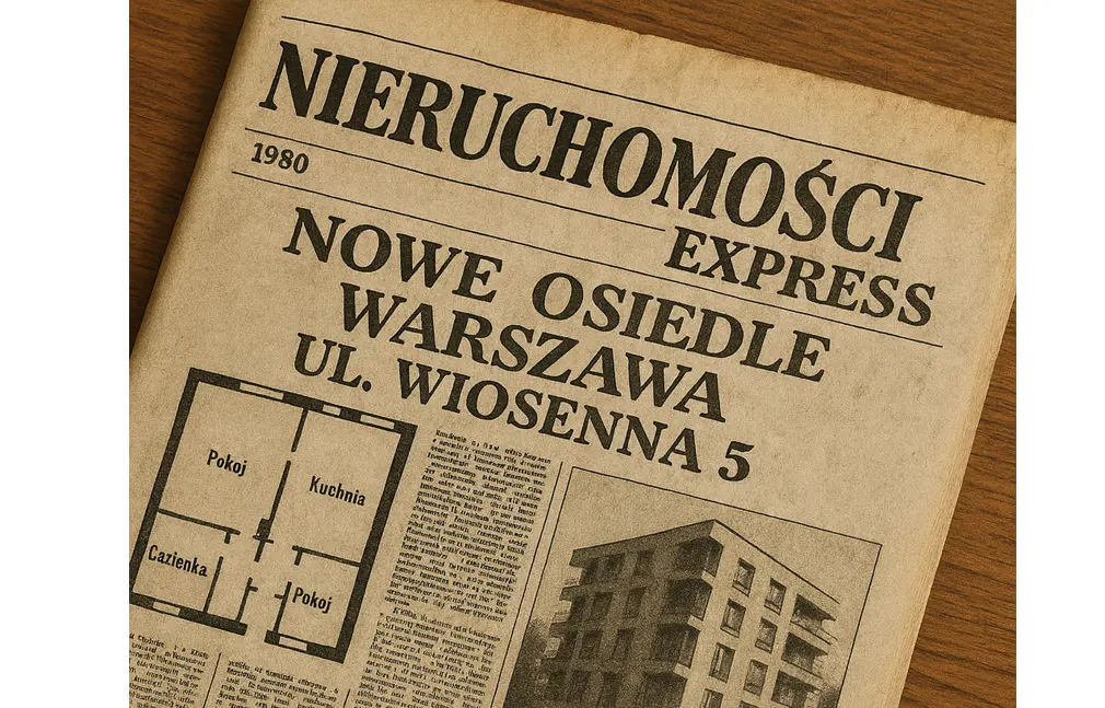 gazeta z ogłoszeniem nieruchomości na sprzedaż
