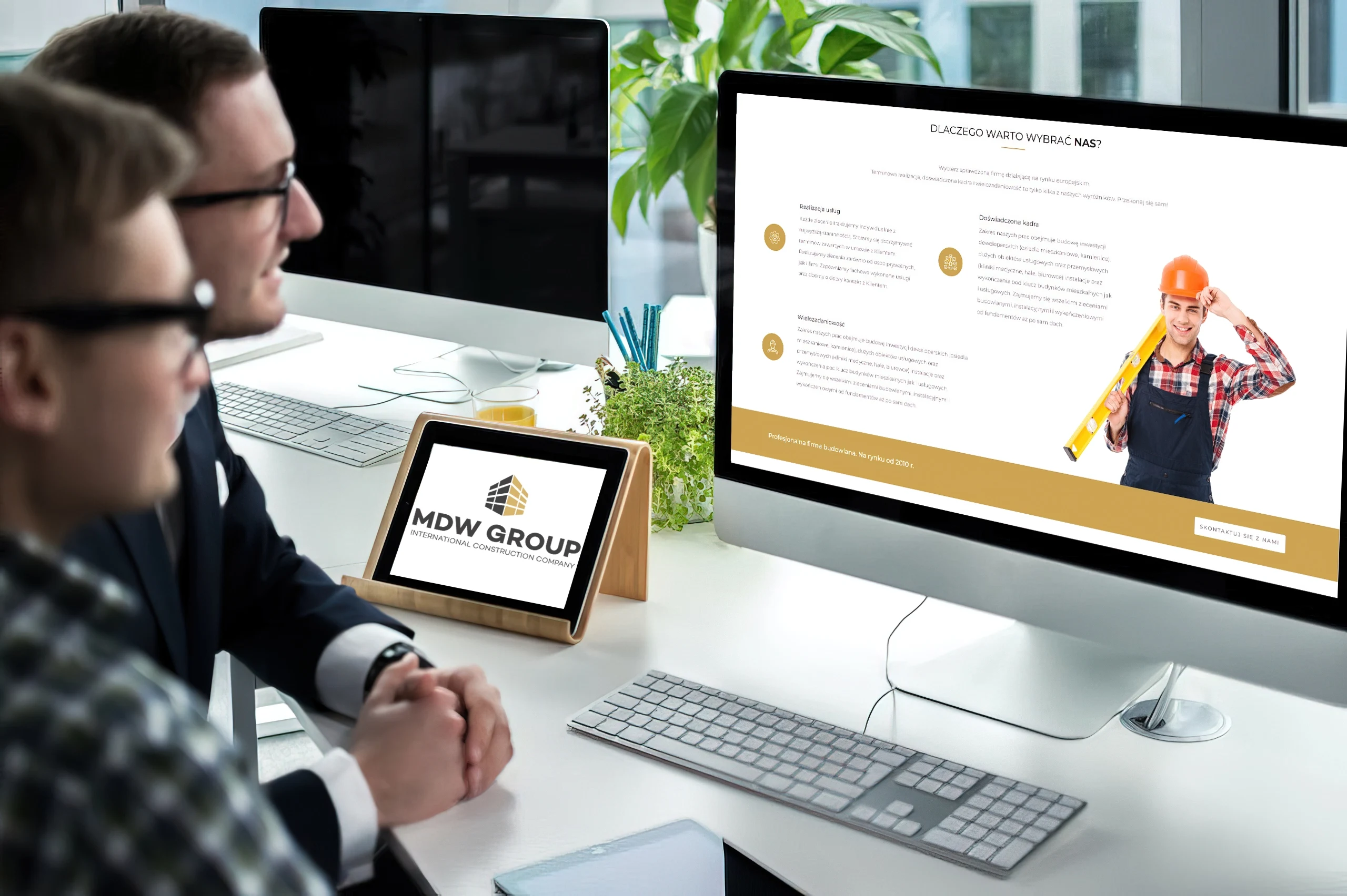 construction company website